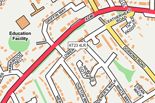 KT23 4LR map - OS OpenMap – Local (Ordnance Survey)