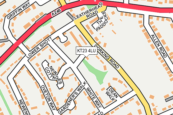 KT23 4LU map - OS OpenMap – Local (Ordnance Survey)