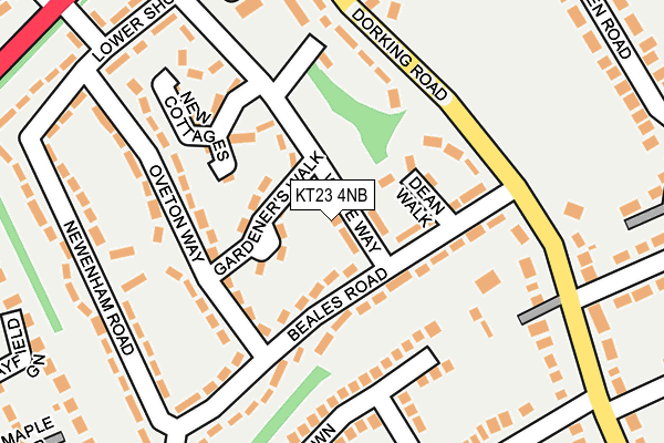 KT23 4NB map - OS OpenMap – Local (Ordnance Survey)