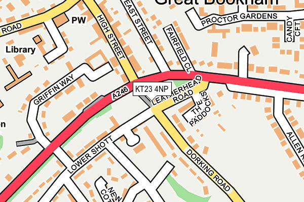 KT23 4NP map - OS OpenMap – Local (Ordnance Survey)