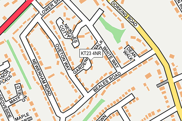 KT23 4NR map - OS OpenMap – Local (Ordnance Survey)