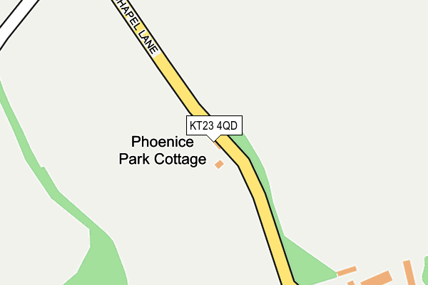 KT23 4QD map - OS OpenMap – Local (Ordnance Survey)