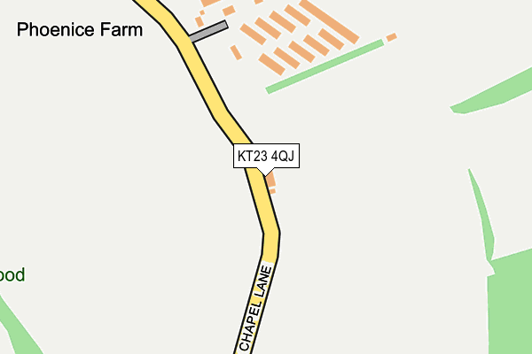 KT23 4QJ map - OS OpenMap – Local (Ordnance Survey)