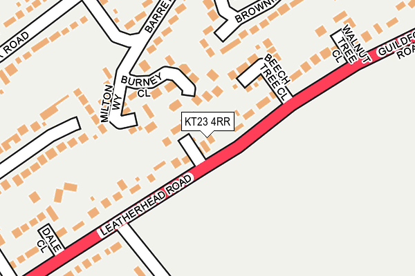 KT23 4RR map - OS OpenMap – Local (Ordnance Survey)