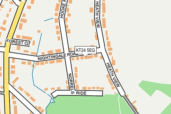 KT24 5EQ map - OS OpenMap – Local (Ordnance Survey)