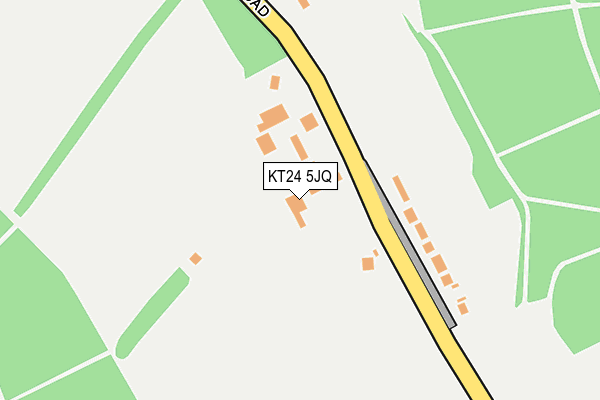 KT24 5JQ map - OS OpenMap – Local (Ordnance Survey)