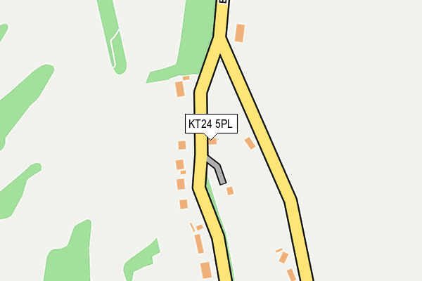 KT24 5PL map - OS OpenMap – Local (Ordnance Survey)