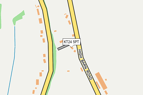 KT24 5PT map - OS OpenMap – Local (Ordnance Survey)