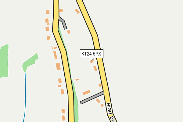 KT24 5PX map - OS OpenMap – Local (Ordnance Survey)