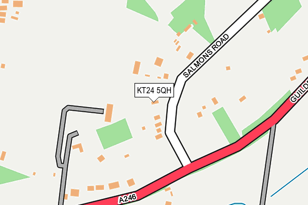 KT24 5QH map - OS OpenMap – Local (Ordnance Survey)