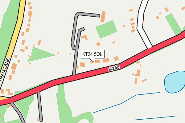 KT24 5QL map - OS OpenMap – Local (Ordnance Survey)