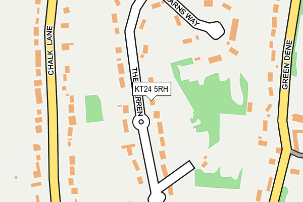 KT24 5RH map - OS OpenMap – Local (Ordnance Survey)