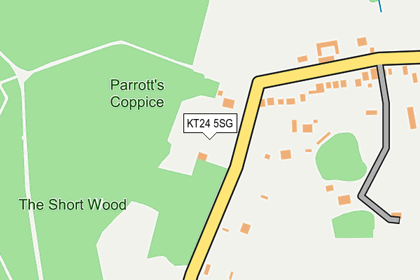 KT24 5SG map - OS OpenMap – Local (Ordnance Survey)