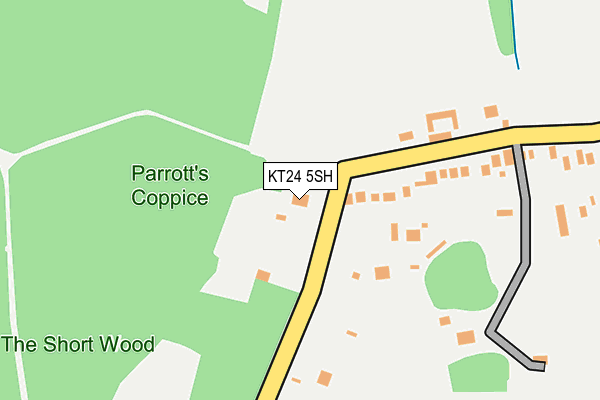 KT24 5SH map - OS OpenMap – Local (Ordnance Survey)