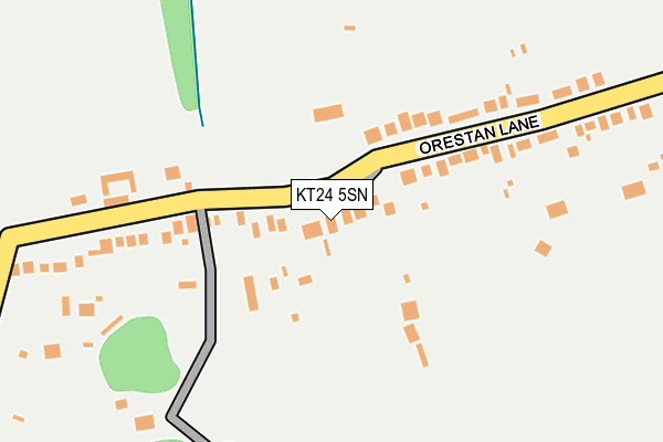 KT24 5SN map - OS OpenMap – Local (Ordnance Survey)