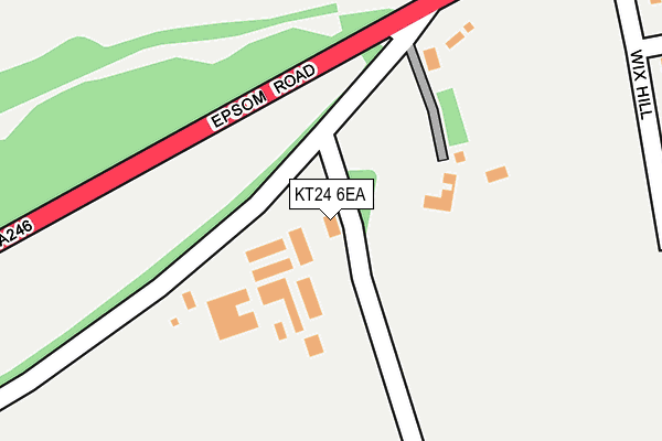 KT24 6EA map - OS OpenMap – Local (Ordnance Survey)
