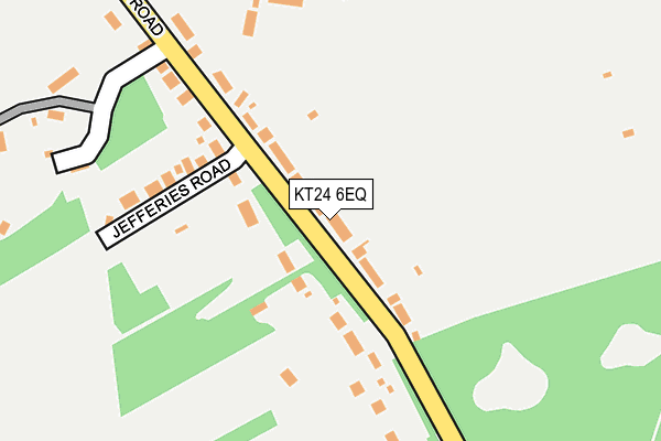 KT24 6EQ map - OS OpenMap – Local (Ordnance Survey)