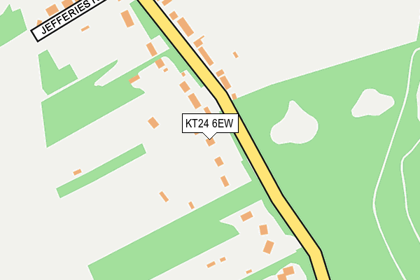 KT24 6EW map - OS OpenMap – Local (Ordnance Survey)