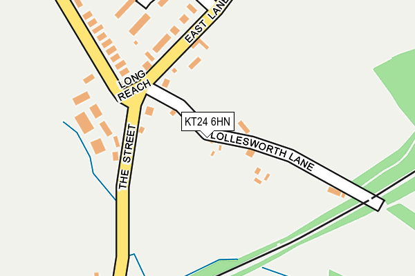 KT24 6HN map - OS OpenMap – Local (Ordnance Survey)