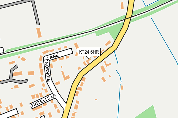 KT24 6HR map - OS OpenMap – Local (Ordnance Survey)