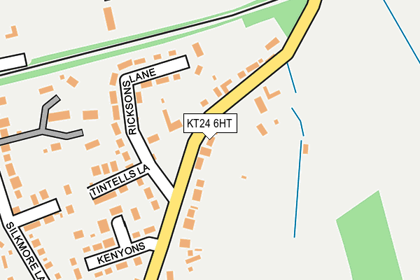 KT24 6HT map - OS OpenMap – Local (Ordnance Survey)