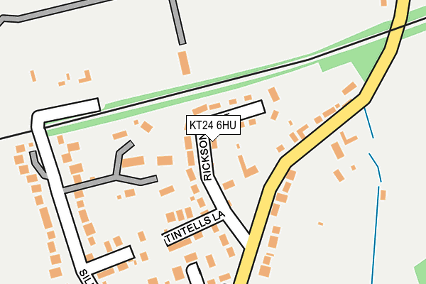 KT24 6HU map - OS OpenMap – Local (Ordnance Survey)