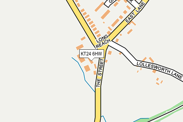 KT24 6HW map - OS OpenMap – Local (Ordnance Survey)