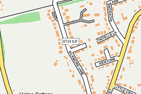 KT24 6JF map - OS OpenMap – Local (Ordnance Survey)
