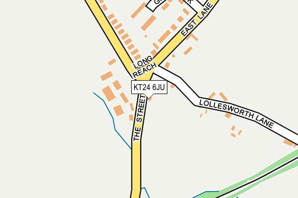 KT24 6JU map - OS OpenMap – Local (Ordnance Survey)