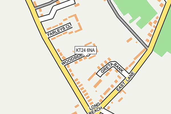 KT24 6NA map - OS OpenMap – Local (Ordnance Survey)