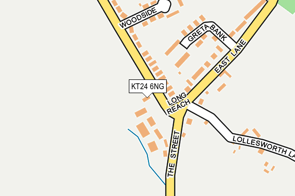 KT24 6NG map - OS OpenMap – Local (Ordnance Survey)