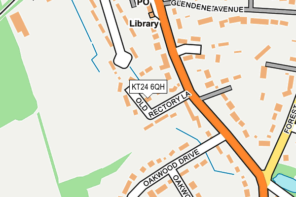 KT24 6QH map - OS OpenMap – Local (Ordnance Survey)