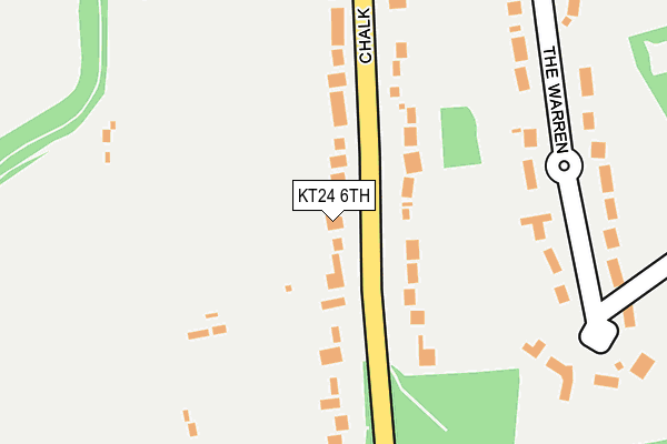 KT24 6TH map - OS OpenMap – Local (Ordnance Survey)