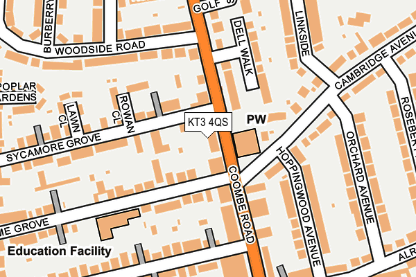 Map of CARLTONS (PUTNEY) TENANTS ASSOCIATION LIMITED(THE) at local scale