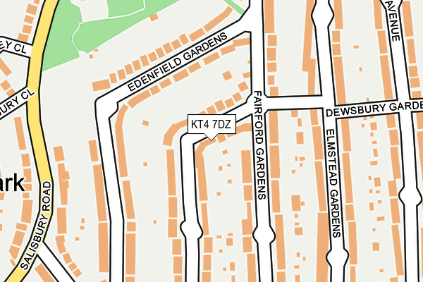 Map of 304 EWELL ROAD LTD at local scale