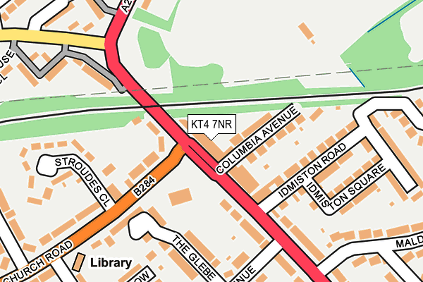 KT4 7NR map - OS OpenMap – Local (Ordnance Survey)