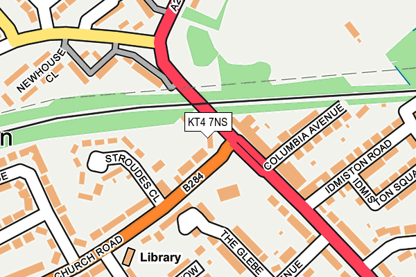 KT4 7NS map - OS OpenMap – Local (Ordnance Survey)
