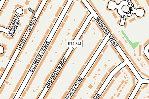 KT4 8JJ map - OS OpenMap – Local (Ordnance Survey)