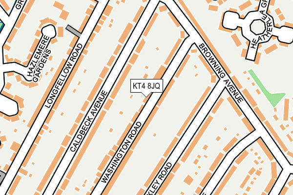KT4 8JQ map - OS OpenMap – Local (Ordnance Survey)