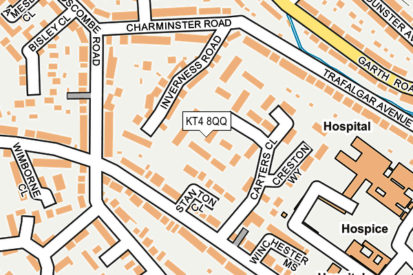 KT4 8QQ map - OS OpenMap – Local (Ordnance Survey)