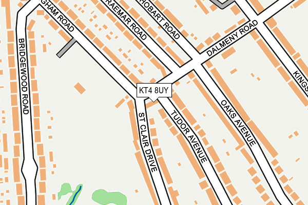 KT4 8UY map - OS OpenMap – Local (Ordnance Survey)