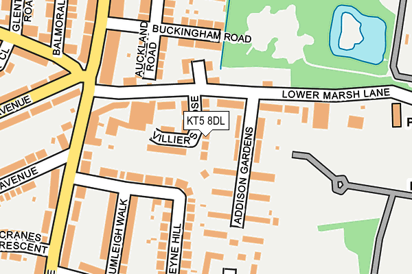 KT5 8DL map - OS OpenMap – Local (Ordnance Survey)