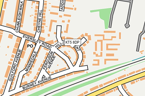 KT5 8DP map - OS OpenMap – Local (Ordnance Survey)