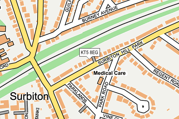 KT5 8EG map - OS OpenMap – Local (Ordnance Survey)