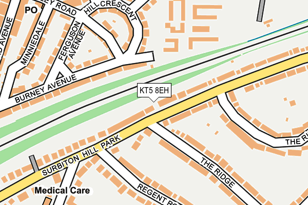 KT5 8EH map - OS OpenMap – Local (Ordnance Survey)
