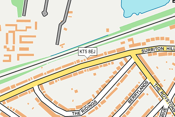 KT5 8EJ map - OS OpenMap – Local (Ordnance Survey)