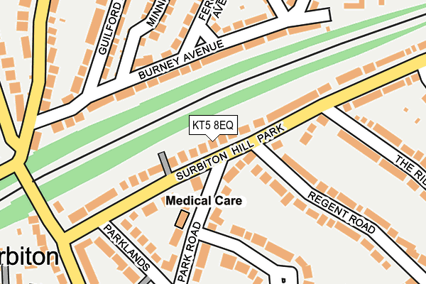 KT5 8EQ map - OS OpenMap – Local (Ordnance Survey)