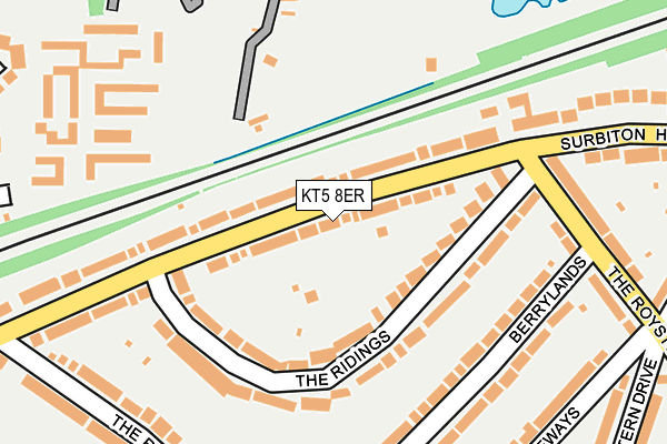 KT5 8ER map - OS OpenMap – Local (Ordnance Survey)