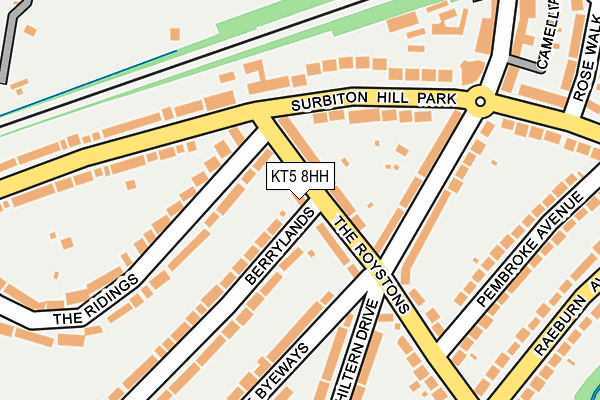 KT5 8HH map - OS OpenMap – Local (Ordnance Survey)