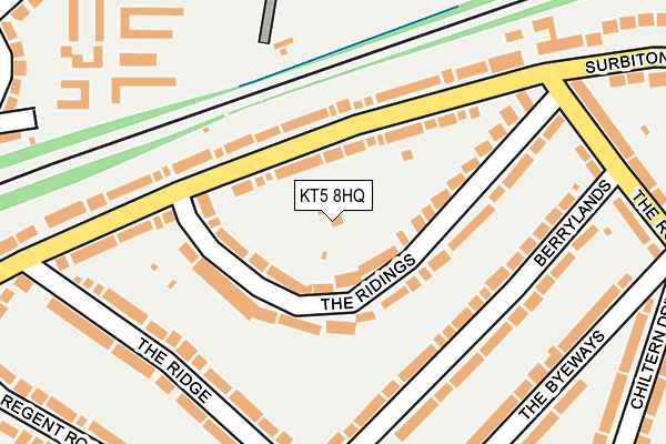 KT5 8HQ map - OS OpenMap – Local (Ordnance Survey)